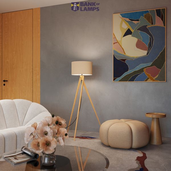 Floor lamp NATT beige image 11