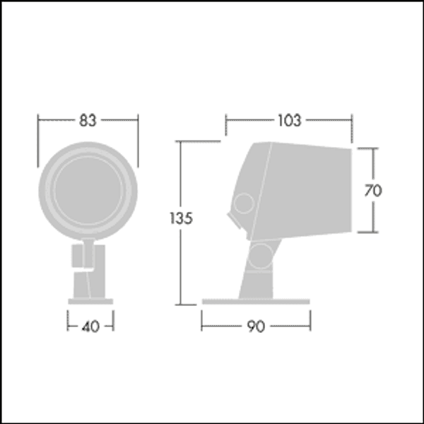 CONT3 4L50-830 MB HF ANT - LED floodlight image 3