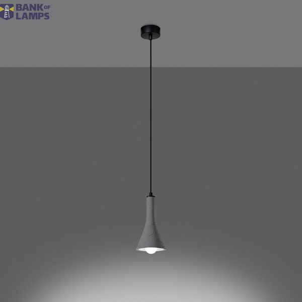 HANGING LAMP REA 1 CONCRETE E14 1X12W IP20 image 6