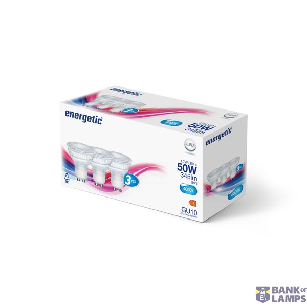 GU10 | 3-pack | PAR16 | 4000 Kelvin | 345 Lumen image 2