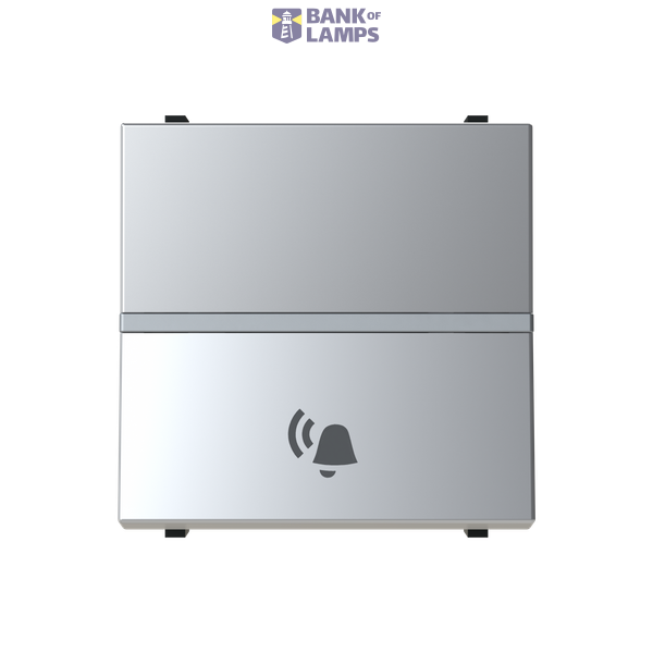 Push-button, NO, SP with bell symbol - 2M - Silver image 1