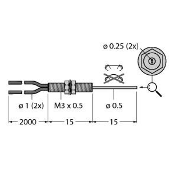 Plastic Fiber Bifurcated Fiber   PBFM16U image 1