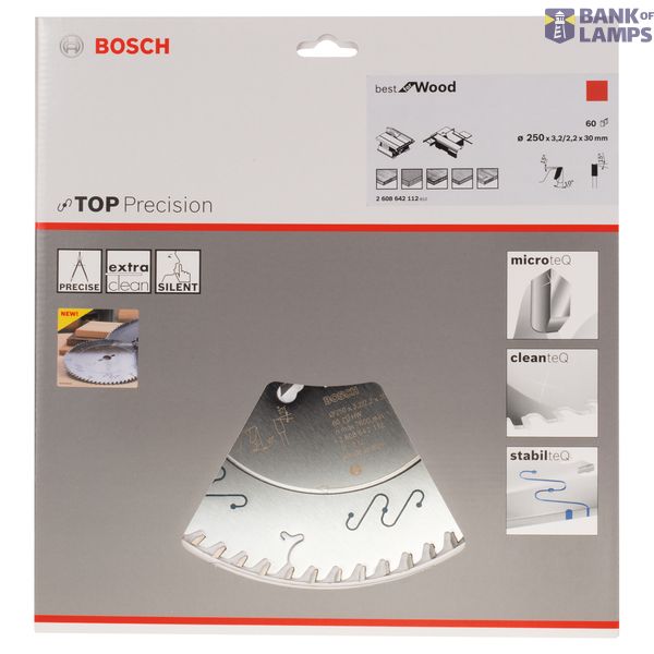 Top Precision Best for Wood circular saw blade 250 x 30 x 3,2 mm, 60 image 2