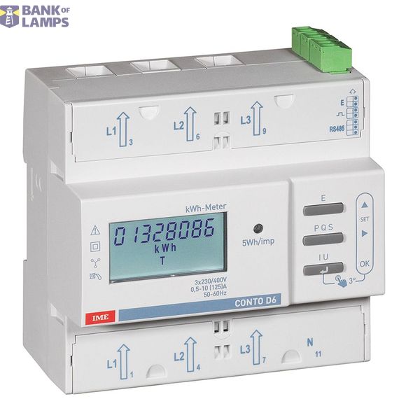Account D6-Pd MID - Active (cl.1) and reactive (cl.2) energy meter direct insertion - Network: three-phase 4-wire unbalanced image 2