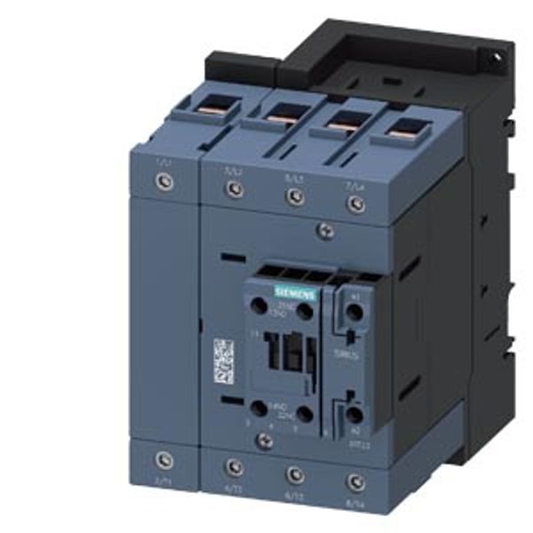Contactor, AC-1, 140 A/400 V/40 °C, S3, 4-pole, 24 V AC, 50/60 Hz, 1 NO+1 NC image 2