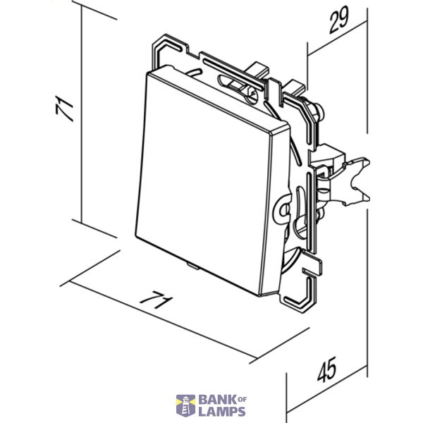 SWITCH INTERMEDIATE 10AX 250V~ PW XO 4415014 image 4