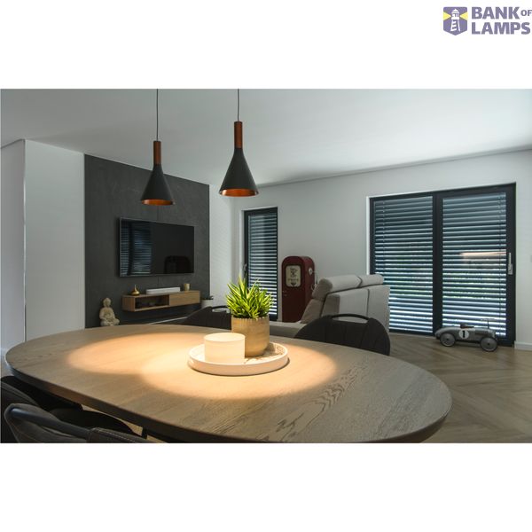 LALU®, pendant light, Led Base, Mix&Match, 150cm, 9.5W, 3000K, PHASE, bronze image 1