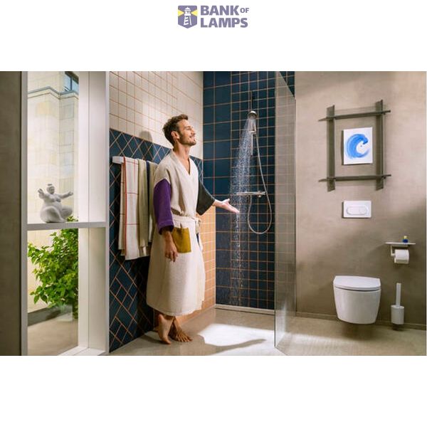 Ecostat Fine thermostat and Activera Select S 95 2 jet EcoSmart shower set, chrome image 2