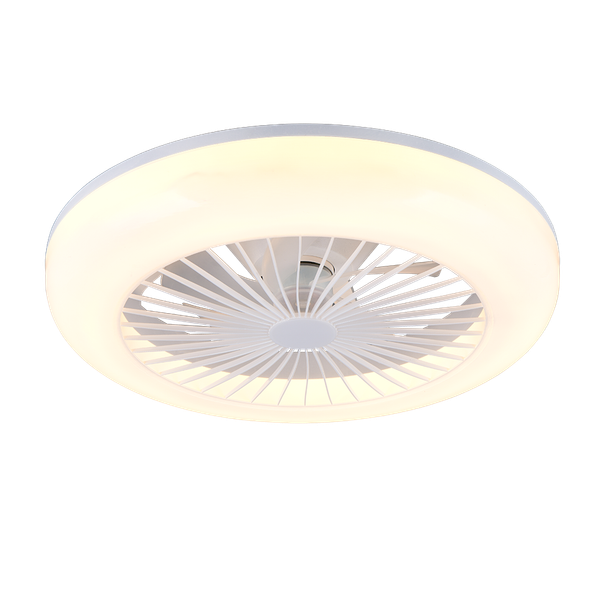 Mora LED ceiling fan white image 1