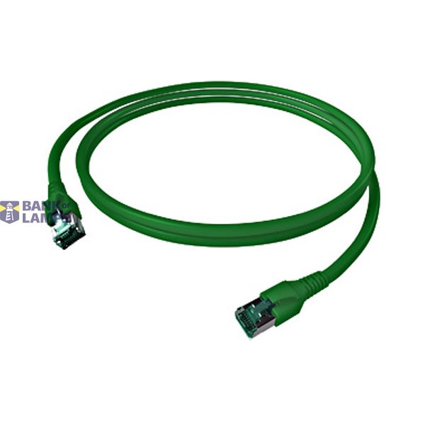 FlexBoot Patch Cord, Cat.6a, Shielded, Green, 7.5m image 1