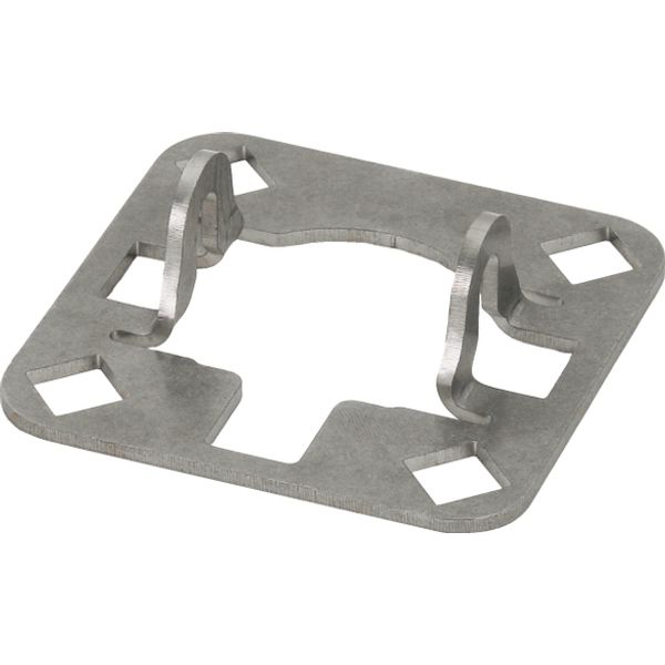 Connection plate StSt f.supporting tubes image 1