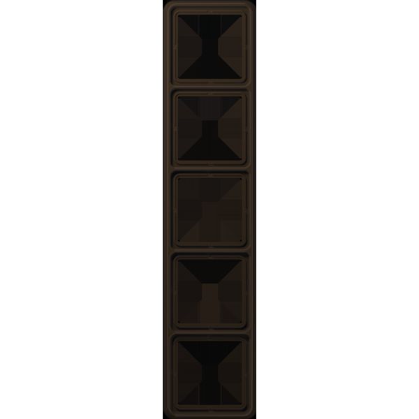 5-gang frame, brown CD585BR image 5