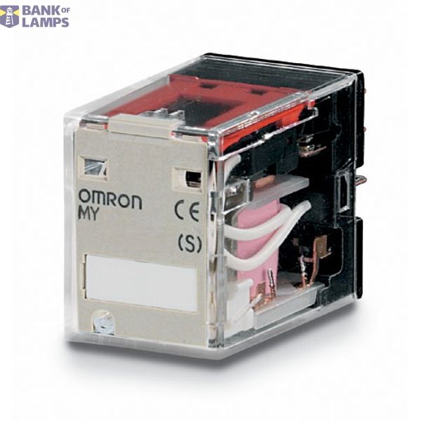 Relay, plug-in, 8-pin, DPDT, 10 A, mech & LED indicators, label facili MYS 2101H image 1