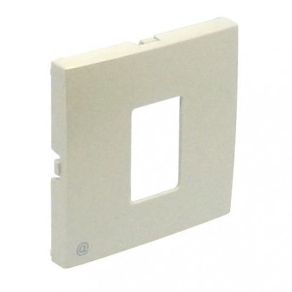 COV PLAT F/SINGLE RJ45 COMP SOCKETS GOLDEN image 1