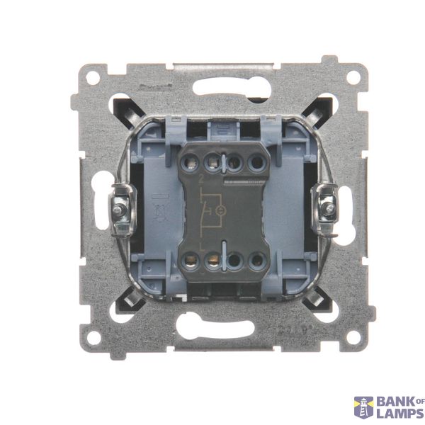 IP54 double socket outlet with earthing - white flap, white, 16A image 1