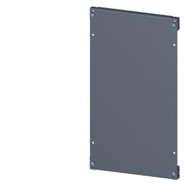 SIVACON, mounting plate, mounting with bracket, H: 600 mm, W: 400 mm, zinc-plated The SIVACON image 1