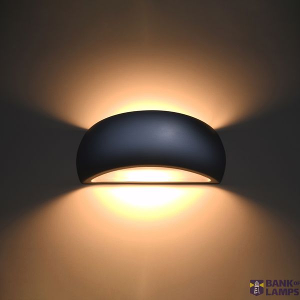 PONTIUS GREY CERAMIC WALL LAMP G9 1X60W IP20 image 5