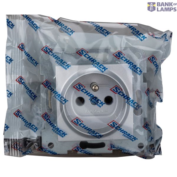 Pin socket outlet, screw clamps, silver image 5