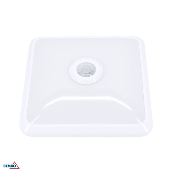 LED CEILING LAMP DORIA 12W 4000K 860LM SQUARE PIR image 1