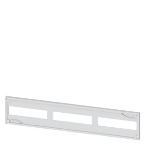 ALPHA 630 DIN, cover, height=150 mm, width=750 mm, cutout 3x 12 MW image 1