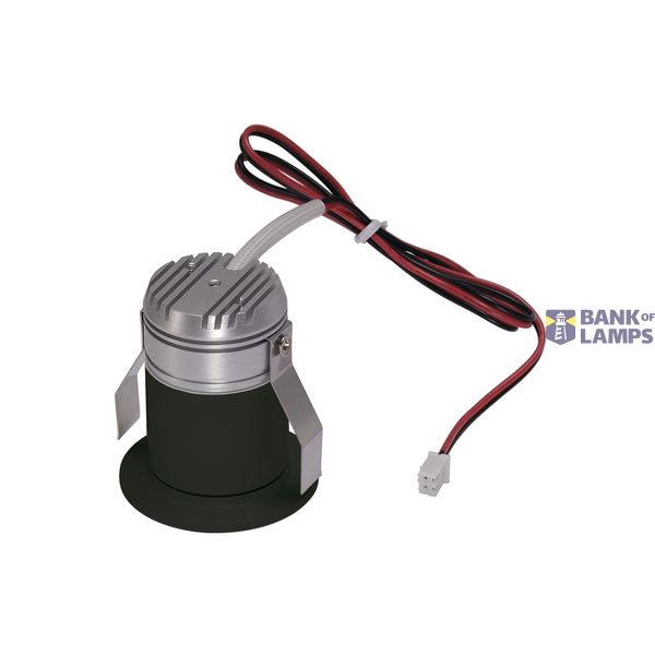 TRITON MINI LED HORN downlight , round, black, 1W LED, warm white image 2