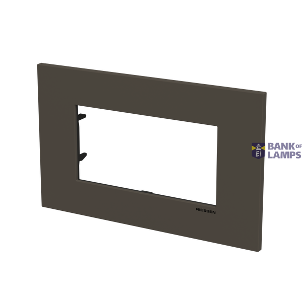 Frame - 1-gang / 4-modules - Niessen logo - Anthracite image 2