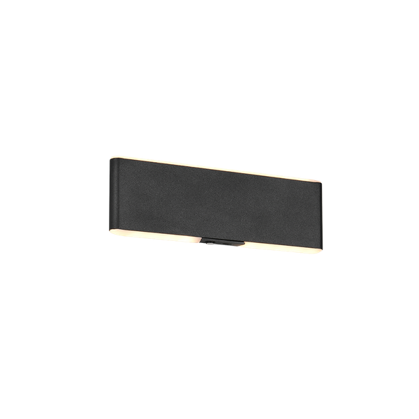 Conchita LED wall lamp 22 cm matt black rechargeable image 1