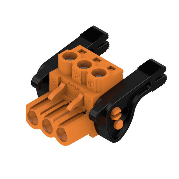 PCB plug-in connector, female plug, 5.08 mm, Number of poles: 3, 180°, Clamping yoke connection, Clamping range, max. : 4 mm², Box image 2