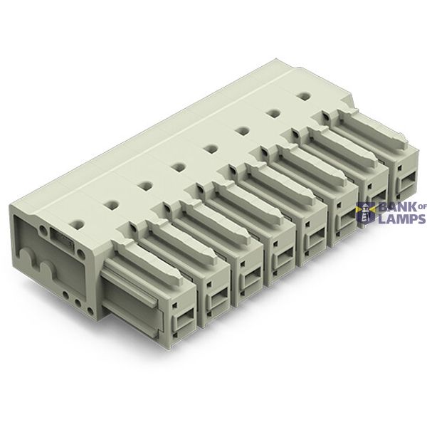 THT female header;1.0 x 1.2 mm solder pin;angled;light gray image 1
