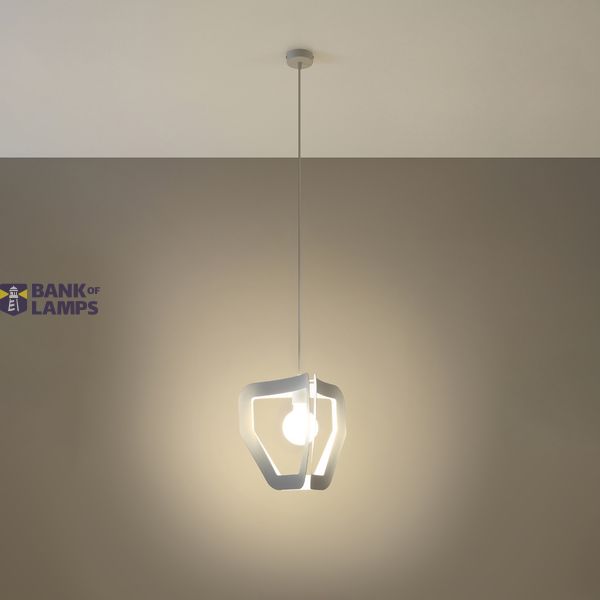 HANGING LAMP TRES WHITE E27 1X60W IP20 image 3