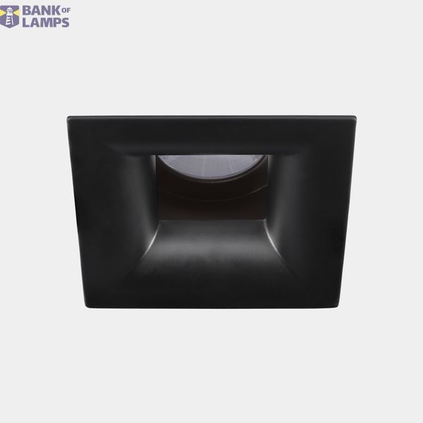 Downlight Play Soft Square Fixed 17.7W LED warm-white 3000K CRI 90 21.9º PHASE CUT Black IP54 1615lm image 1