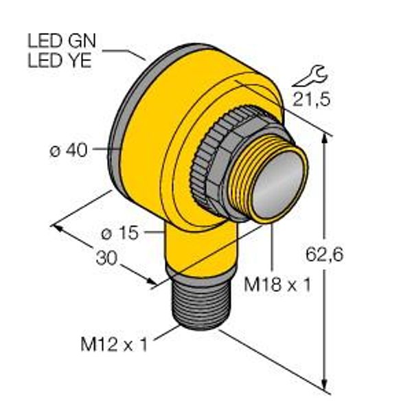 Photoelectric Sensor Diffuse Mode Sensor   T18SP6DQ image 1