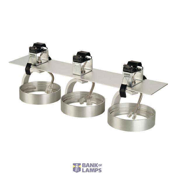 KALU RECESSED 1 QRB111, 3 spots, alu brushed, 3x QRB111, max. 3x 50W image 2