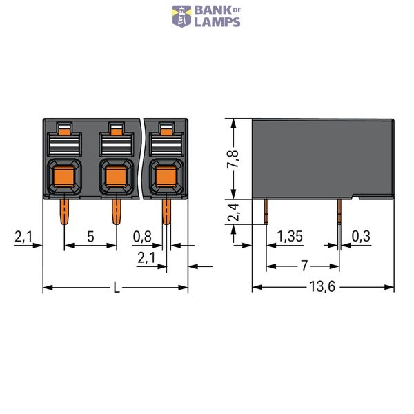 THR PCB terminal block push-button 1.5 mm² black image 3