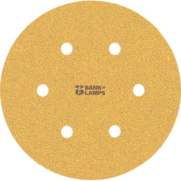 EXPERT C47 Sandpaper with 6 holes for Random Orbital Sanders 15 mm, G 6 5-pc image 1