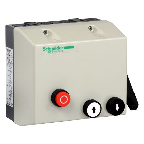 REVERSING CONTACTOR IN CABINET + FUSE 2.2KW 230V image 1