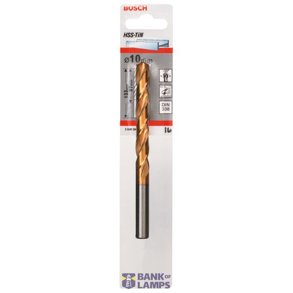 Metal drill bits HSS-TiN, DIN 338 10 x 87 x 133 mm 1 pcs. image 2