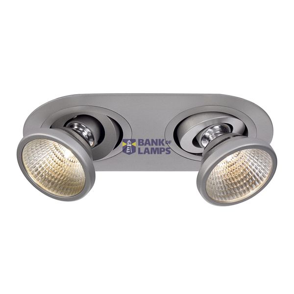 TWISTER GU6.5 downlight, round , silver grey, max. 35W, adjustable image 6