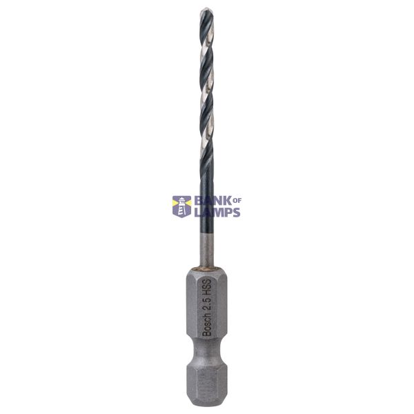 HSS Hex-Shank Twist Drill Bit 2.5 mm 2.5 x 30 x 69 mm 1 pcs. image 1