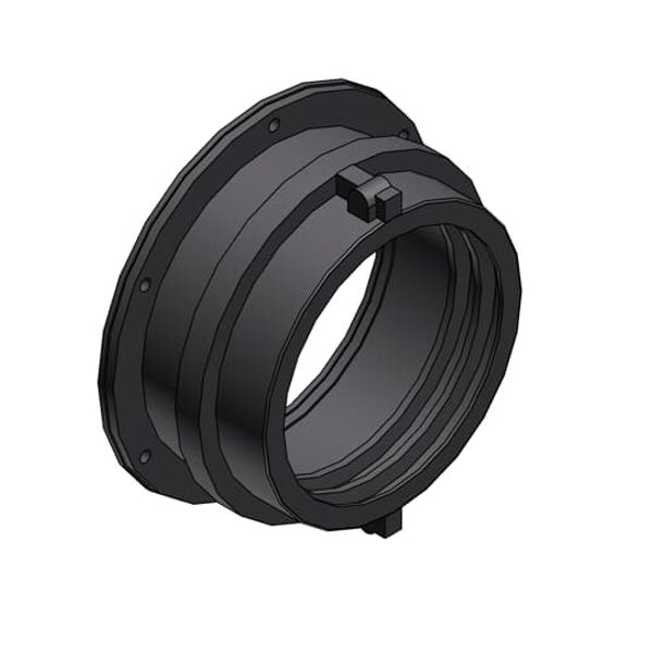 SGG-125 FITTING PA6 NW125 FLANGE GRY image 1