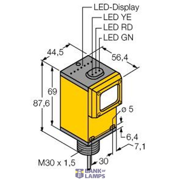 Photoelectric Sensor Convergent Mode Sensor   Q45BW22CV4 image 1