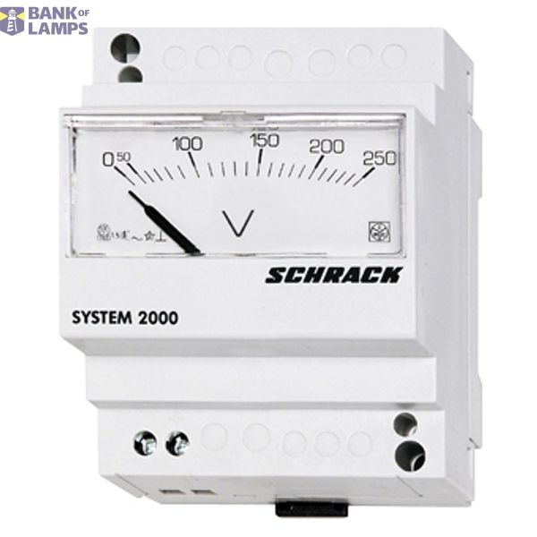 Modular analogue voltmeter 250VDC image 1