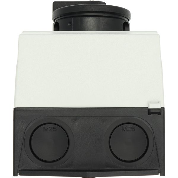 T3-4-8344/I2/SVB-SW Main switch, T3, 32 A, surface mounting, 4 contact unit(s), 8-pole, STOP function, With black rotary handle and locking ring, Lockable in the 0 (Off) image 51