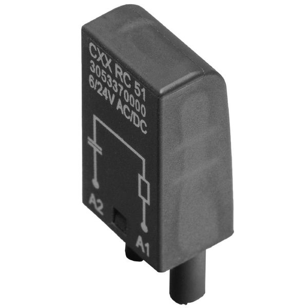 CUBESERIES, RC element, Rated control voltage: 6…24 V UC, Plug-in connection image 1