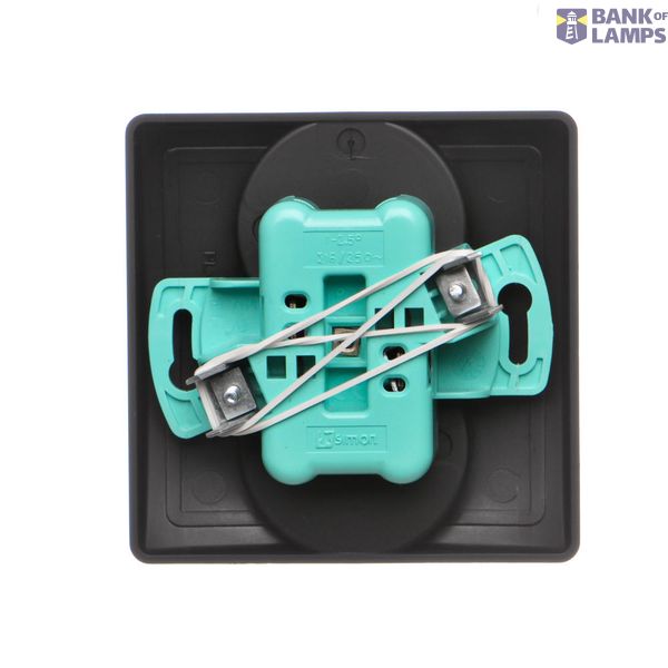 Loudspeaker socket, module, black matt image 1