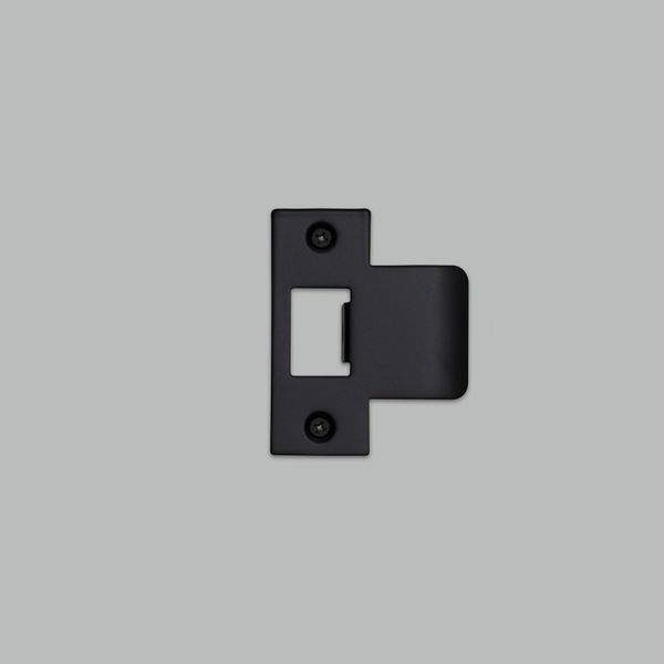 STRIKE PLATE KIT / T SHAPED / 60 MM DOOR / BLACK image 1