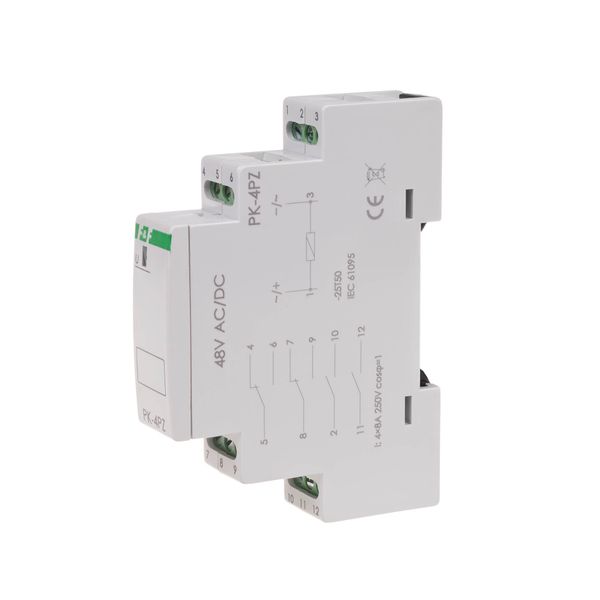 electromagnetic relay PK-4PZ 48V image 1
