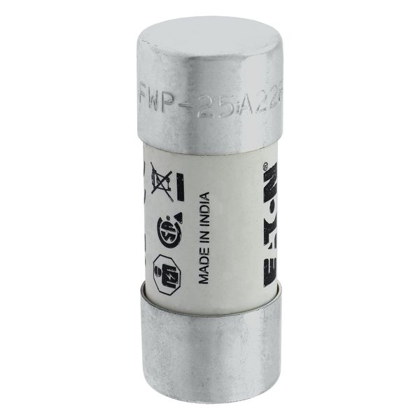 Fuse-link, high speed, 25 A, AC 700 V, 22 x 58 mm, aR, UL image 28