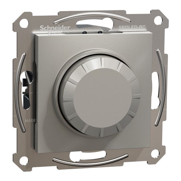 Asfora swivel dimmer for LED lamps and capacitive loads, RC 370 W, frameless, BRONZE image 1