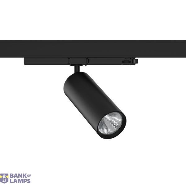 Azure 2 3-Circuit Track-mount Spot Light 32W 38° 3000K BLK Casambi image 1